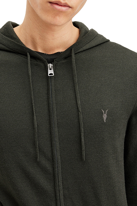 MODE MERINO ZIP HOOD GRANGE GREEN 7