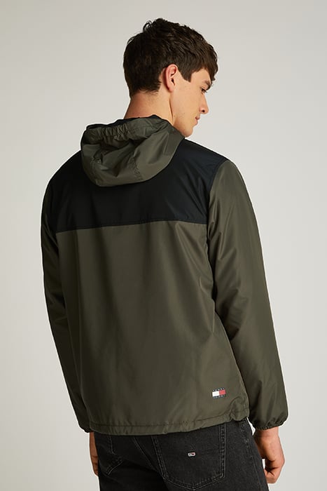 RELAXED FIT FLEECE LINED JACKET FATIGUE GREEN/BLACK 2
