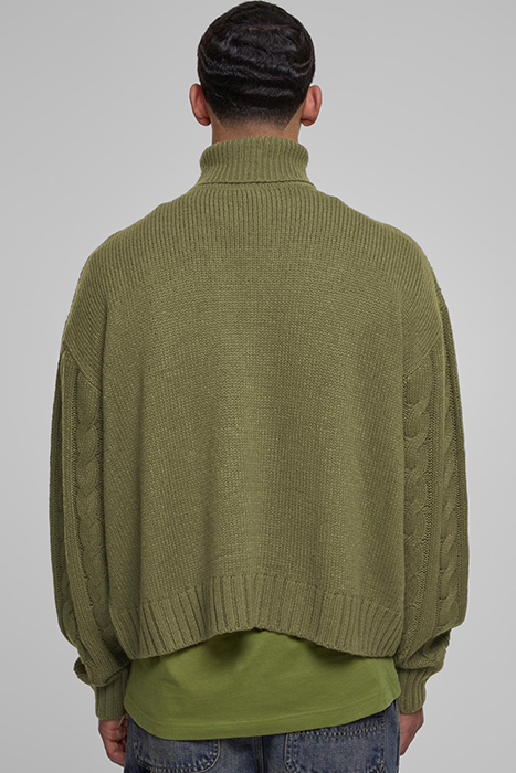 BOXY ROLL NECK SWEATER TINIOLIVE 2