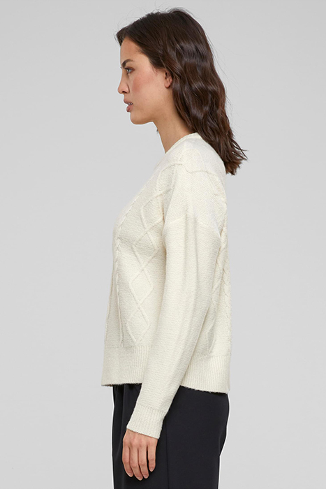 LADIES CABEL KNIT SWEATER SAND 6