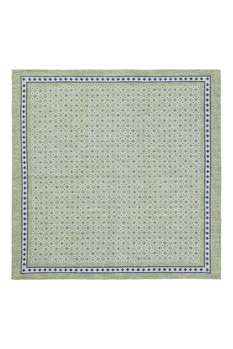 GREEN GRAPHIC POCKET SQUARE 2