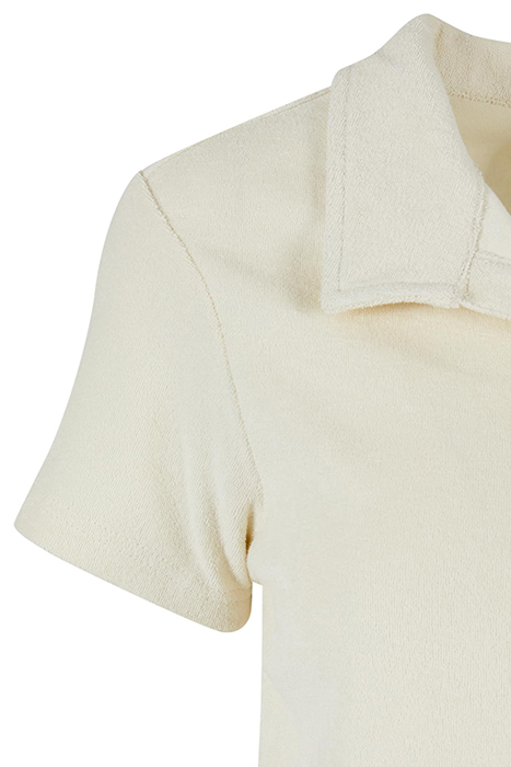 LADIES TOWEL POLO TEE PALEWHITE 9