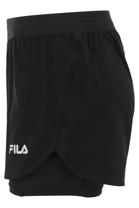 ROSATE RUNNING SHORTS WITH INNER TIGHTS BLACK 7