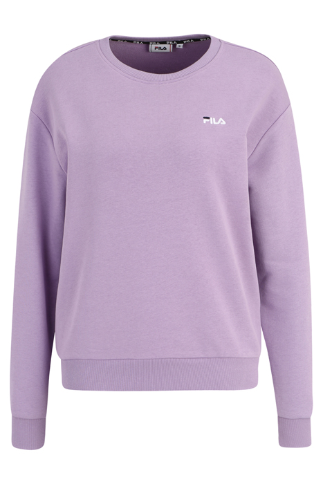 BANTIN SLIGHTLY CROPPED CREW SWEAT VIOLA 3