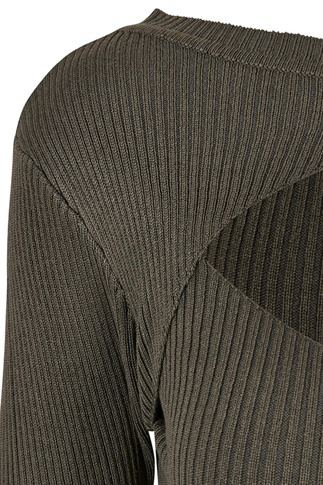 LADIES CUT OUT DRESS OLIVE 9