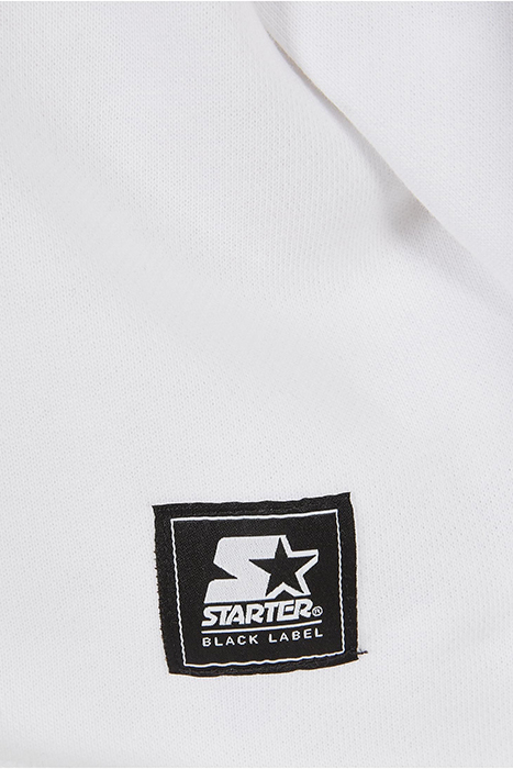 LADIES STARTER CROPPED HOODY WHITE 6