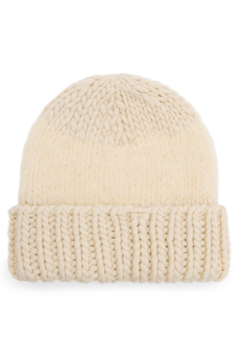 AMBER MIX BEANIE ECRU WHITE 2