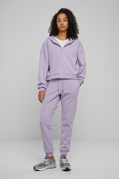 LADIES COZY SHORT ZIP HOODY DUSTYLILAC 3