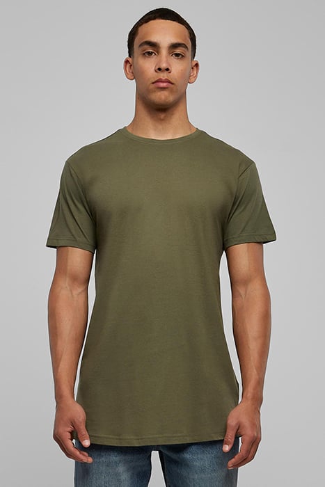 SHAPED LONG TEE OLIVE 1