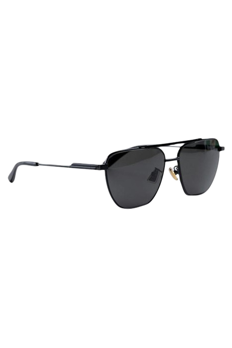 BOTTEGA VENETA – UNISEX PILOT SQUARE FRAME SUNGLASSES BLACK 1
