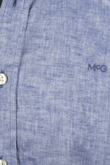 COTTON LINEN SHIRT VINTAGE BLUE 9