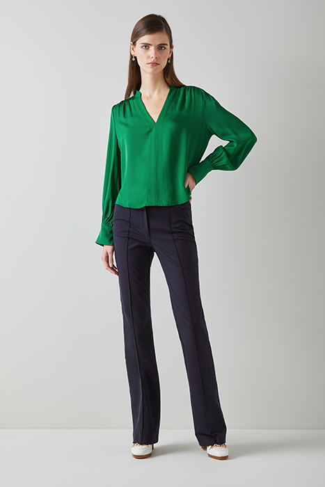 SELINA CREPE BLOUS GREEN 4