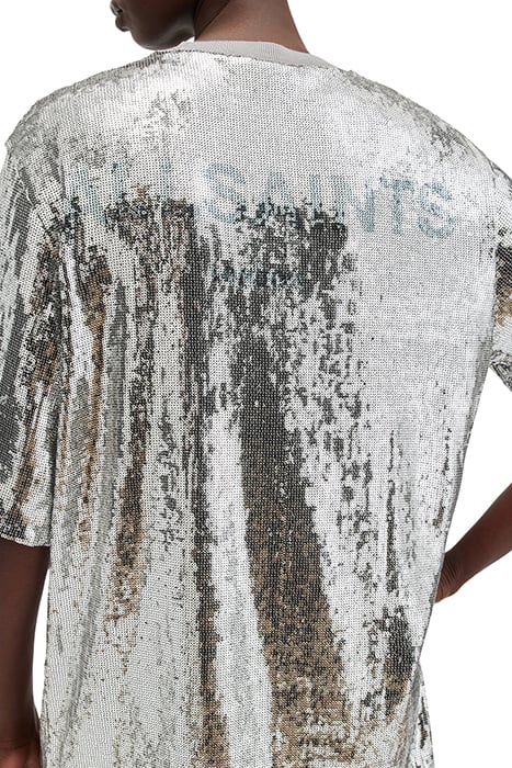 OPAL LOGO DRESS SILVER/BLACK 10