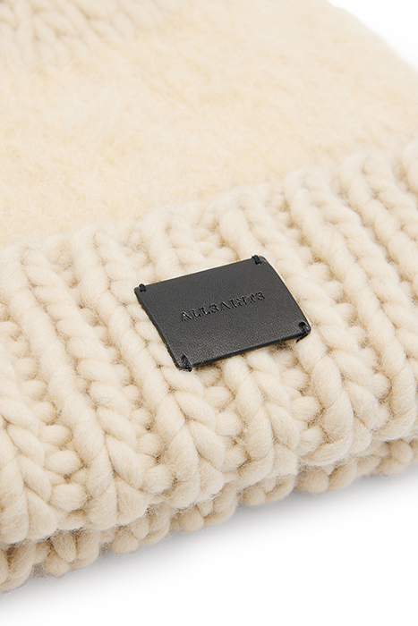 AMBER MIX BEANIE ECRU WHITE 3