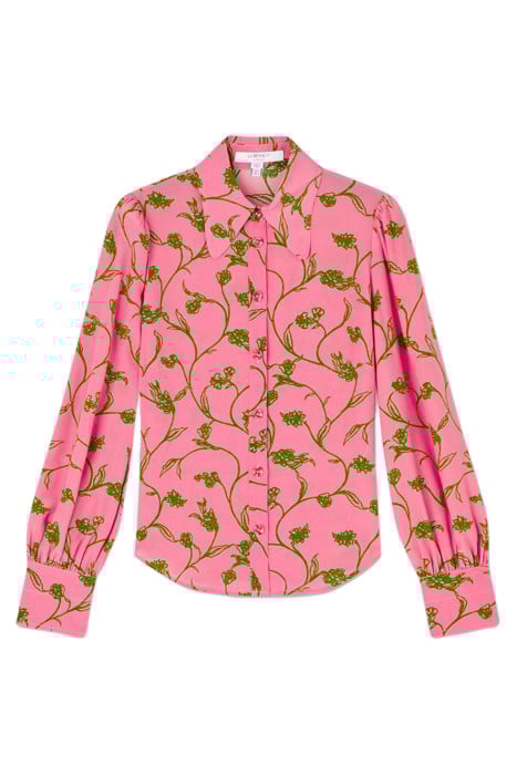 SONYA CREPE BUTTON-DOWN SHIRT PALE MINT 4