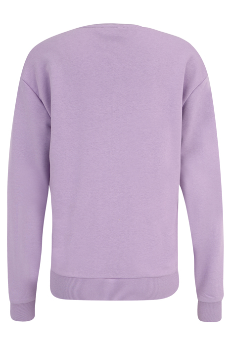 BANTIN SLIGHTLY CROPPED CREW SWEAT VIOLA 4