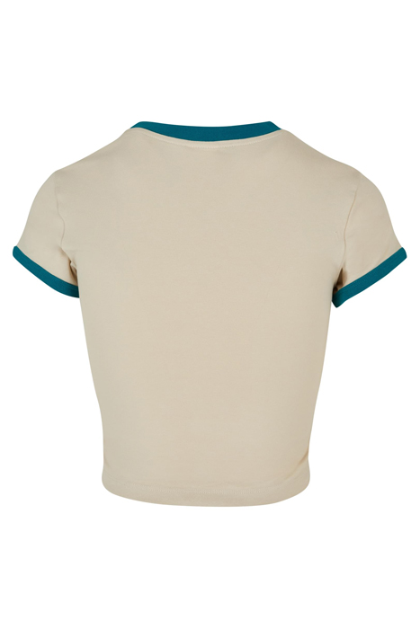 LADIES STRETCH JERSEY CROPPED TEE SOFTSEAGRASS/WATERGREEN 5