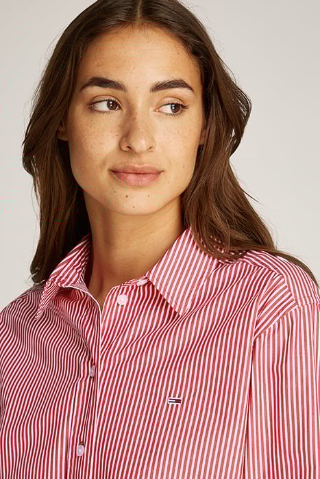 TJW CRP RELAXED FIT SHIRT RED/WHITE STRIPE 6