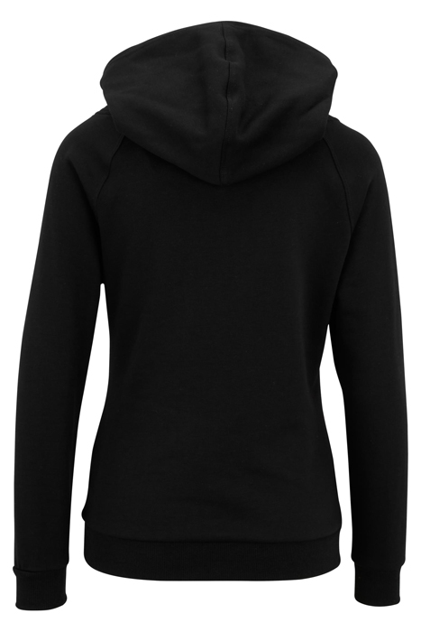 LADIES RAGLAN HIGH NECK HOODY BLACK 5