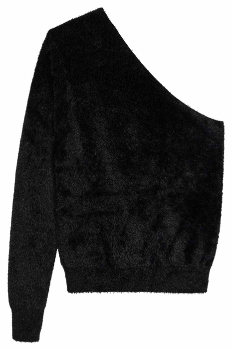 ASYMMETRIC FUZZY KNIT BLACK 4