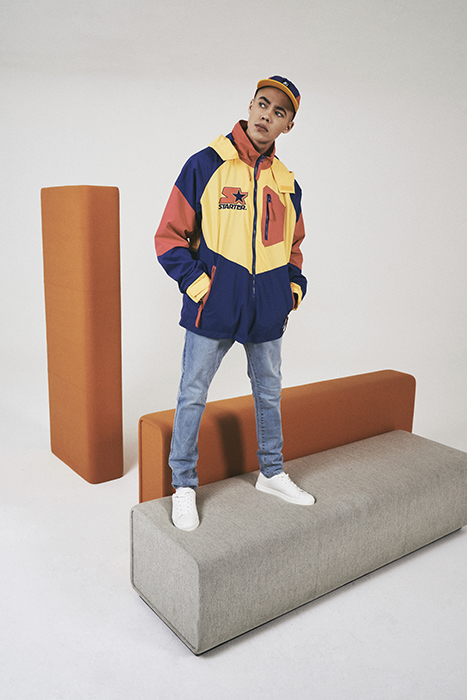 STARTER MULTICOLORED LOGO JACKET RED/BLUE/YELLOW 8