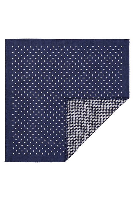 NAVY DOUBLE-SIDED POCKET SQUARE 2