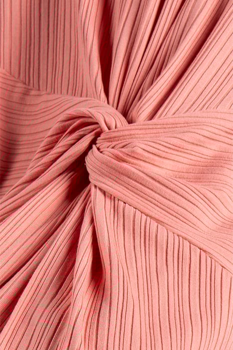 OLGA FRILL DRESS PEACH CORAL 3