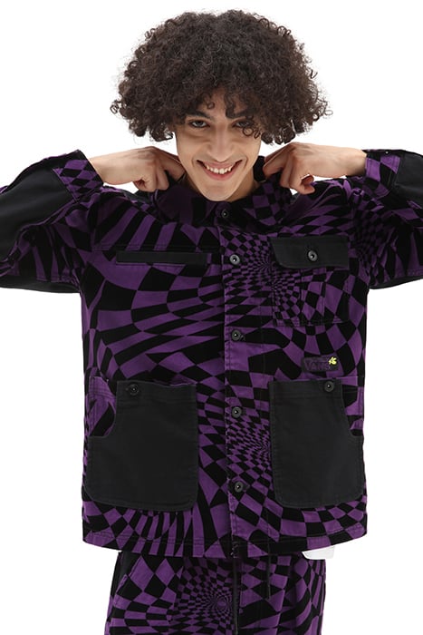 P.A.M SPIRAL CHECKER CHORE JACKET PERKS & MINI CROWN JEWEL 2