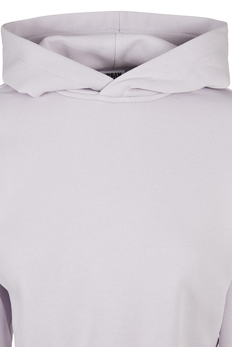 LADIES SHORT OVERSIZED SWEAT HOODY SOFTLILAC 7