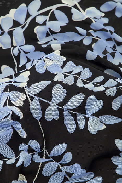 JOHANNA TOP BLACK/CORNFLOWER BLU 2