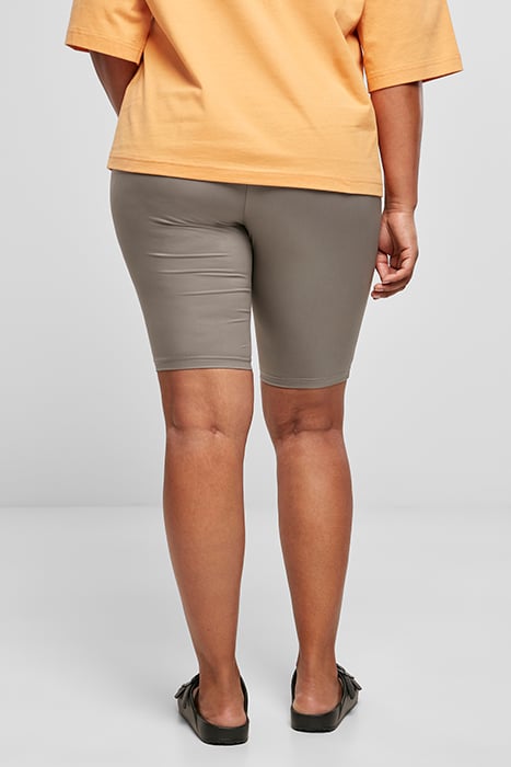 LADIES SYNTHETIC LEATHER CYCLE SHORTS ASPHALT 2