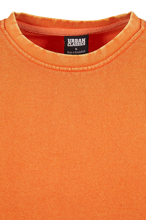 LADIES CROPPED FLOWER EMBROIDERY TERRY CREWNECK VINTAGEORANG 8