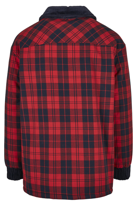 SOUTHPOLE CHECK FLANNEL SHERPA JACKET RED 5