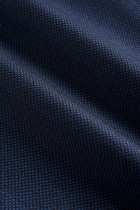 BLUE BIRD'S EYE SLIM LEG STRAIGHT TROUSERS 7