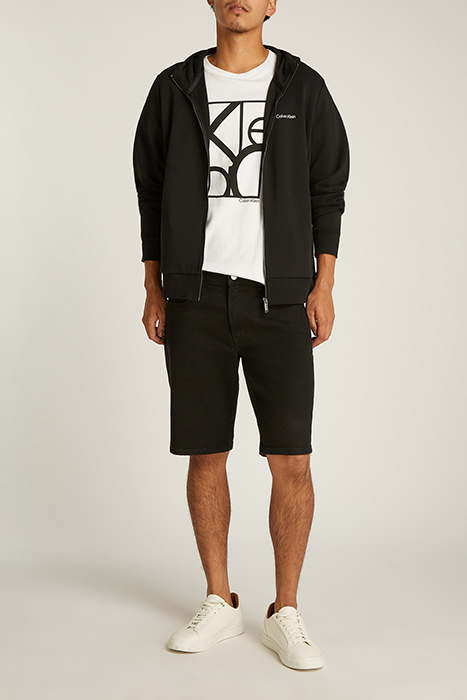 MICRO LOGO REPREVE HOODIE JACKET CK BLACK 2