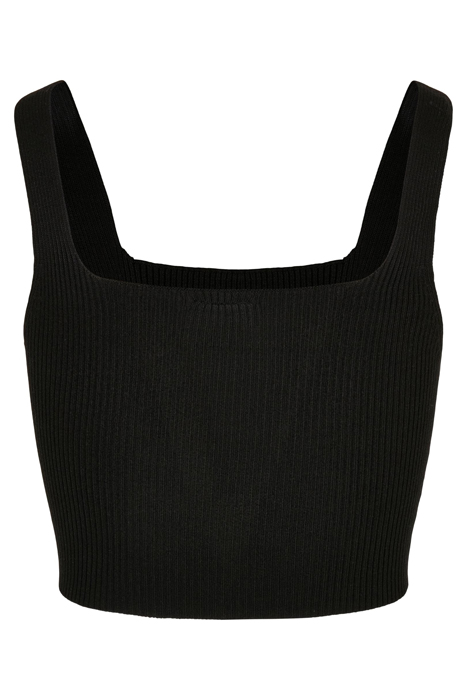 LADIES CROPPED KNIT TOP BLACK 5