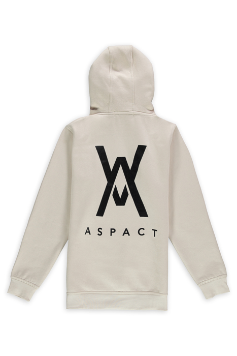 UNISEX ASPACT BACK LOGO HOODIE SAND 2