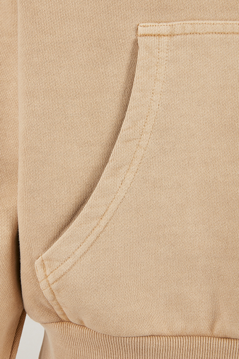 HEAVY TERRY GARMENT DYE HOODY UNIONBEIGE 10