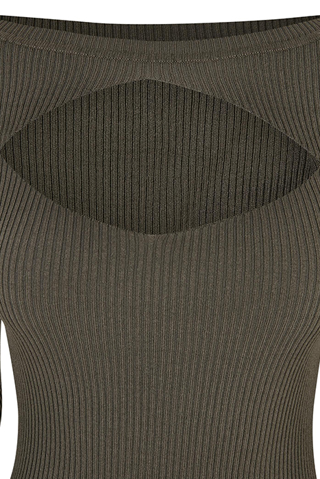 LADIES CUT OUT DRESS OLIVE 8