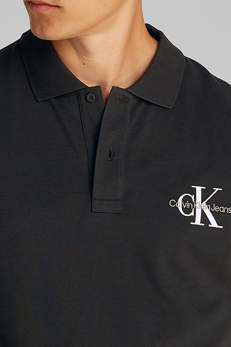 MONOLOGO POLO STANDARD FIT POLO SHIRT, BLACK 6