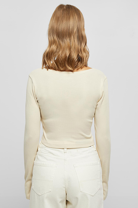 LADIES SHORT RIB CORSAGE LONGSLEEVE SOFTSEAGRASS 2