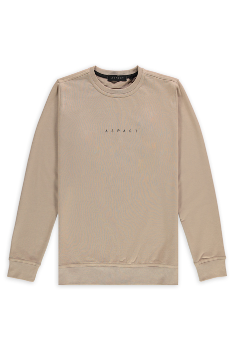 UNISEX EMBROIDERY SWEATER TAUPE 1