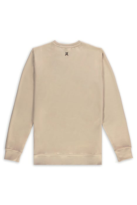 UNISEX LEATHER SWEATER TAUPE 2