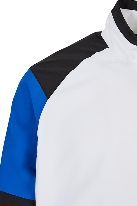 STARTER COLOR BLOCK RETRO JACKET WHITE/COBALTBLUE/BLACK 8