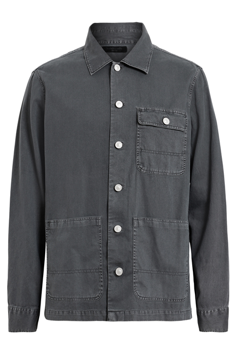 NEVIS CHORE JACKET WASHED BLACK 4