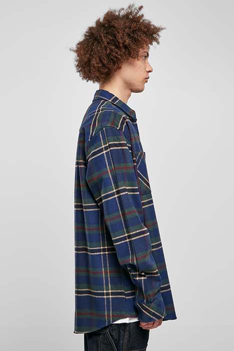 CHECKED MOUNTAIN SHIRT DARKBLUE/BOTTLEGREEN 7
