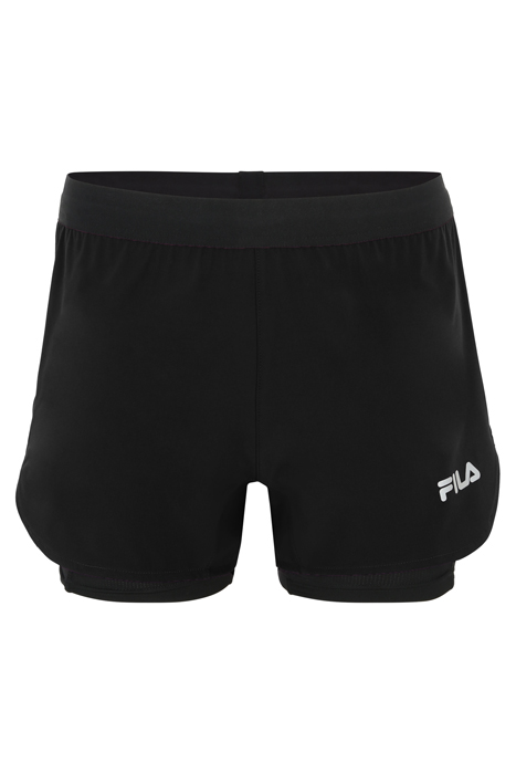 ROSATE RUNNING SHORTS WITH INNER TIGHTS BLACK 4