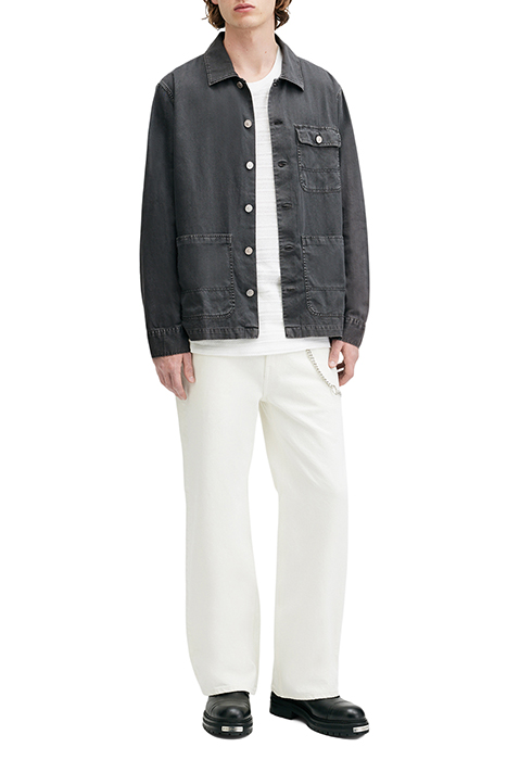 NEVIS CHORE JACKET WASHED BLACK 3