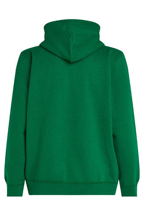 ESS SEASONAL FLEECE REGULAR FIT HOODIE, GREEN 5