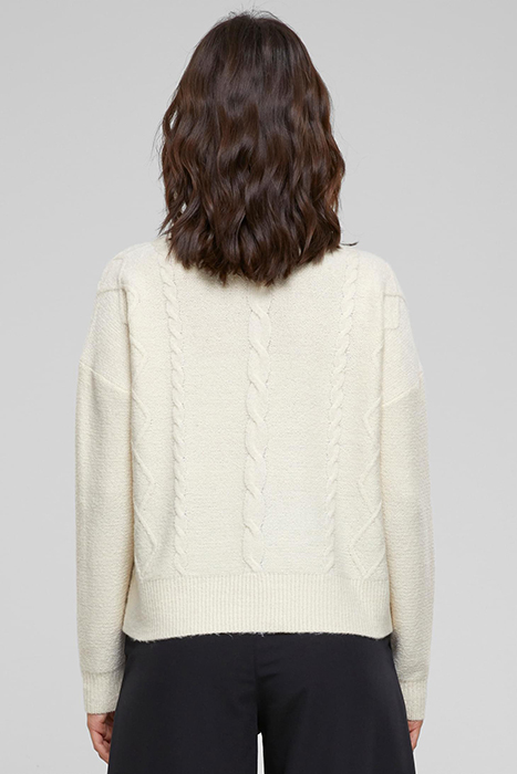 LADIES CABEL KNIT SWEATER SAND 2